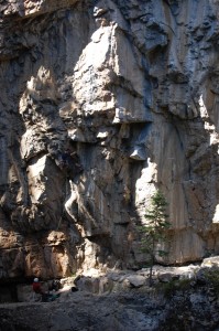 Devin Goodman on Purple Hazing 5.13a      